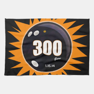 300 Game Orange & Black Towel