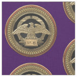 [300] Gold Roman Imperial Eagle on Gold Medallion Fabric