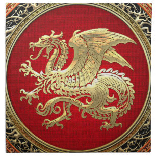 [300] Icelandic Dragon, Landvættir [Gold] Napkin