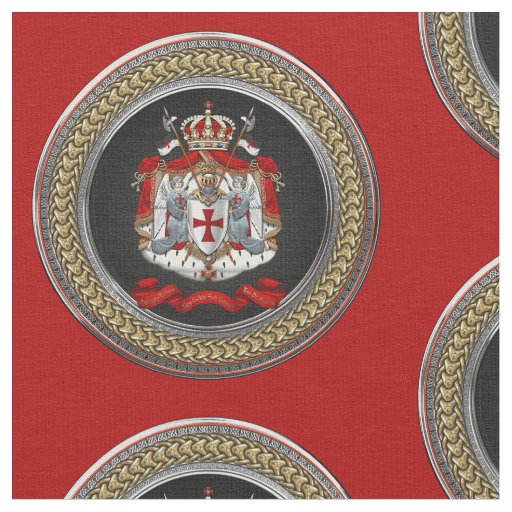[300] Knights Templar Coat of Arms Fabric