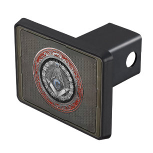 [300] Master Mason - Silver Square & Compasses Hitch Cover