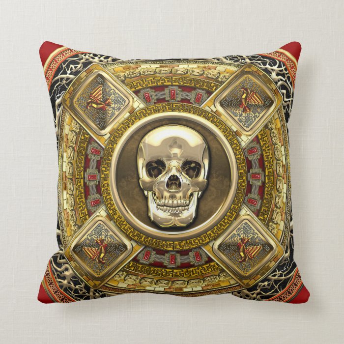 [300] Mictlantecuhtli – Aztec God of Death Pillows