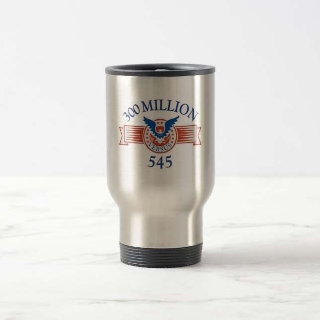 300 Million Versus 545 Travel Mug (Center)