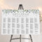 300 Names Sage Greenery Wedding Seating Chart Sign