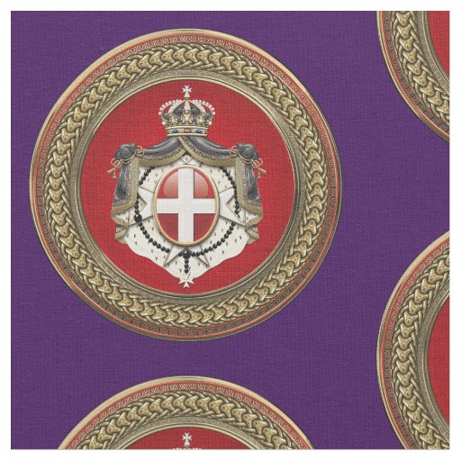 [300] Order of Malta - SMOM Coat of Arms Fabric