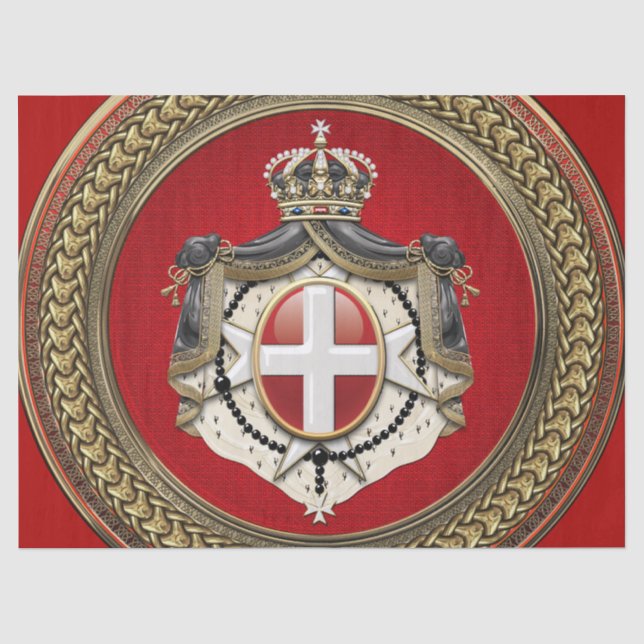 [300] Order of Malta - SMOM Coat of Arms Tissue Paper (Front)