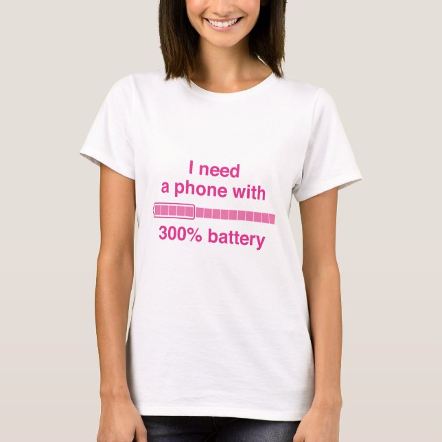 300 Percent Battery T-Shirt (Front)