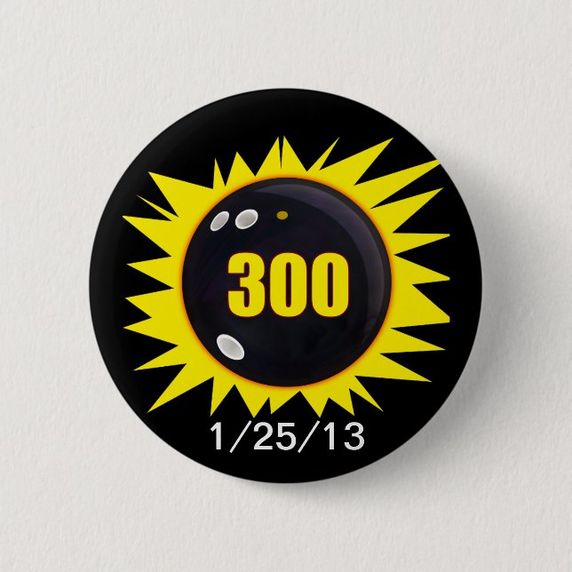 300 Perfect Game Pinback Button (Front)