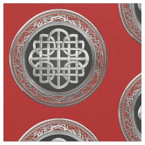 300 Sacred Celtic Silver Knot Cross Fabric