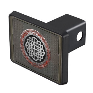 [300] Sacred Celtic Silver Knot Cross Hitch Cover