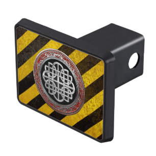 [300] Sacred Celtic Silver Knot Cross Hitch Cover