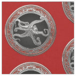 [300] Sacred Silver Octopus in Defensive Posture Fabric