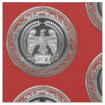 [300] Silver Roman Imperial Eagle Fabric