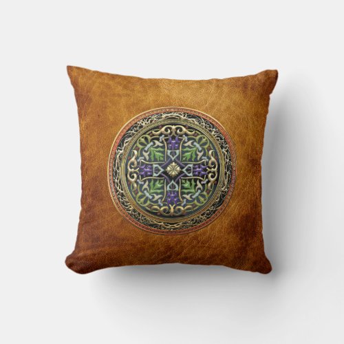 300 Treasure Trove Celtic Cross Throw Pillow