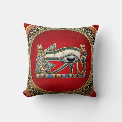 300 Treasure Trove The Eye of Horus Throw Pillow