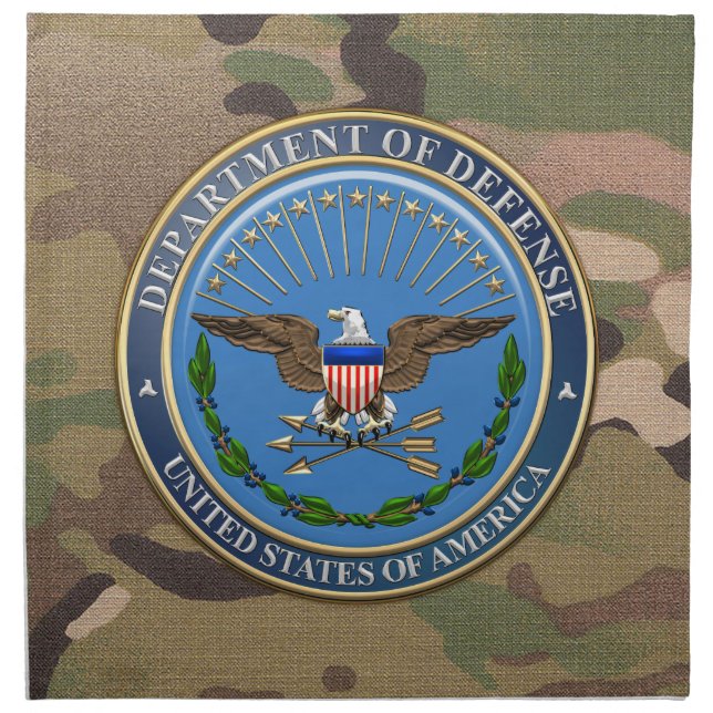 [300] U.S. Department of Defense (DOD) Emblem [3D] Napkin (Front)
