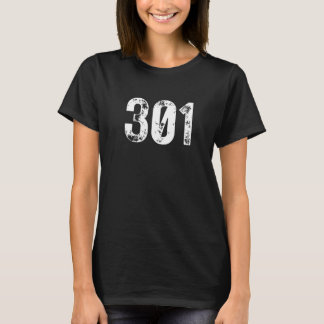 301 Area Code Germantown MD Mobile Telephone Area T-Shirt