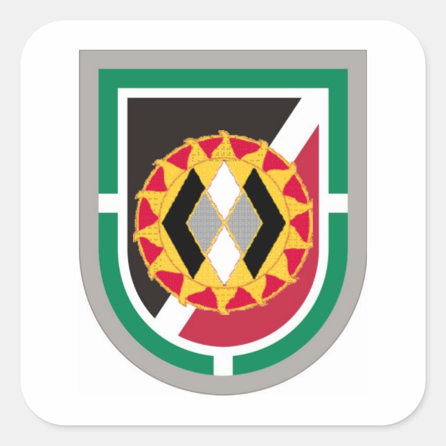 301st PSYOP Company Beret Flash/DUI Stickers (Front)