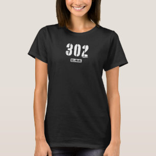 302 Delaware Rough Stencil Design Premium_7 T-Shirt