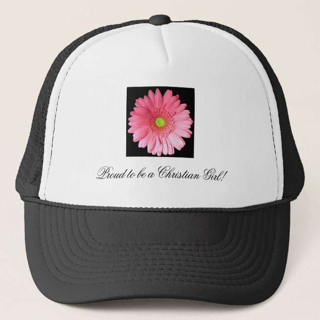303192, Proud to be a Christian Girl! Trucker Hat (Front)