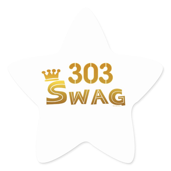 303 Colorado Swag Star Stickers 