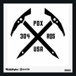 304 RQS PDX USA wall decal<br><div class="desc">Wall decal with transparent background, multiple sizes available</div>