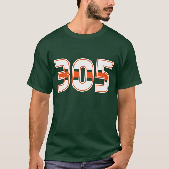 305 Area Code T-shirt (Front)