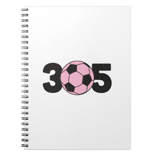 305 Pink Inter Soccer Notebook