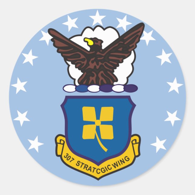 307th Strategic Wing Classic Round Sticker (Front)