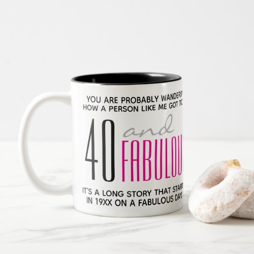 30405060  Fabulous Birthday Mug_Personalized Two_Tone Coffee Mug