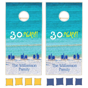 30-A Tropical Beach Seaside Florida Hwy 30-Yay! Cornhole Set