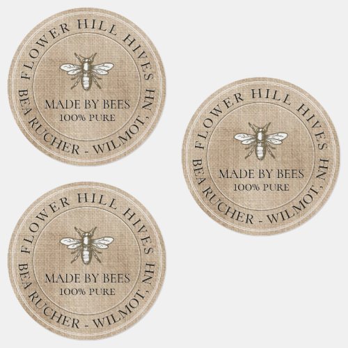 30 Adhesive Waterproof Apiary Product Labels 15