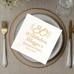 30 and Fabulous 30th Birthday Party Foil Napkins<br><div class="desc">Elegant typography design "30 and Fabulous" 30th birthday party minimalist design.</div>