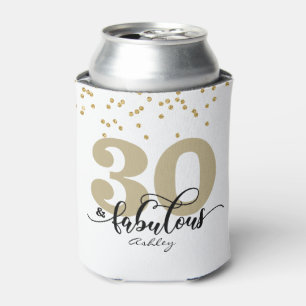 30 and Fabulous Birthday Can Cooler