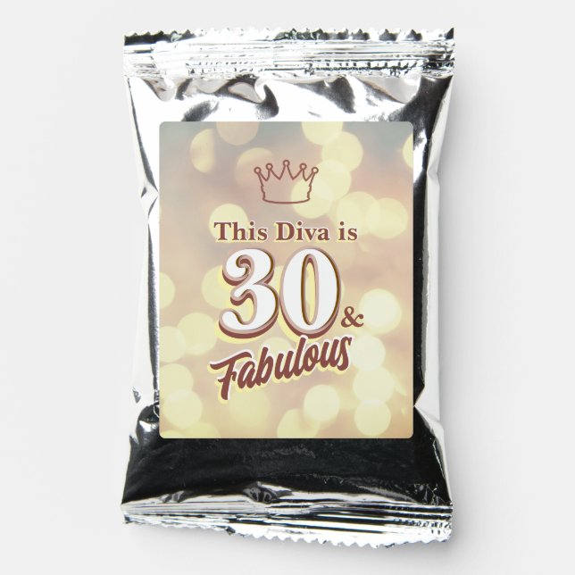30 and Fabulous  Coffee Drink Mix (Front)