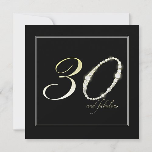 30 and Fabulous Personalized Announcement