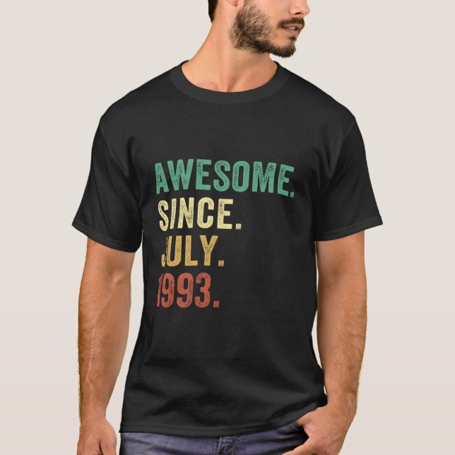 30 Awesome Since July 1993 T-Shirt (Front)