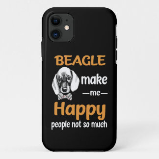 30 Beagle Make Me Happy iPhone 11 Case