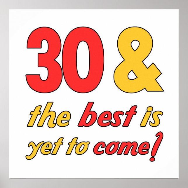 30 Best Birthday Gifts Poster (Front)