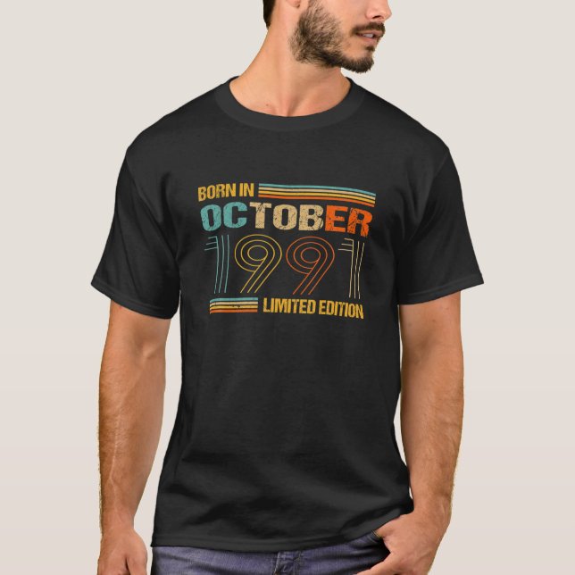 30 Birthday Vintage 1991 T-Shirt (Front)