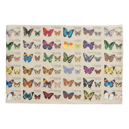 30 Butterfly Species from Around the World Light Pillowcase