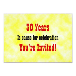 30 Celebration Invitation