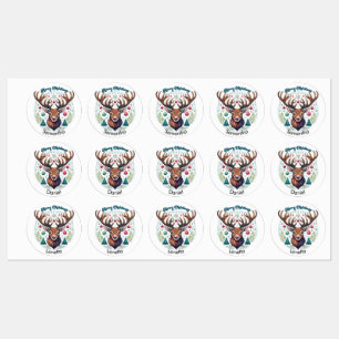 30 Christmas Gift Custom Name Tag Labels