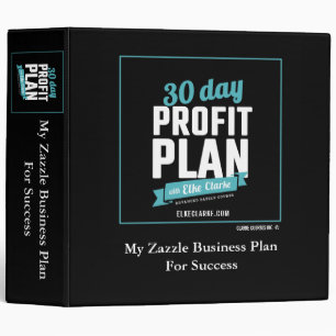 30 Day Profit Plan Advanced Zazzle Course Binder
