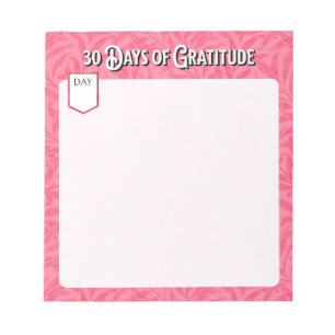 30 Days of Gratitude Notepad