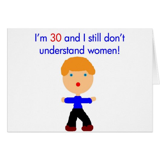 30 Don't understand women Cards (Front Horizontal)
