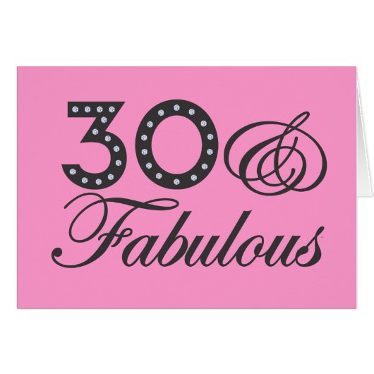 30 & Fabulous Gift Cards (Front Horizontal)
