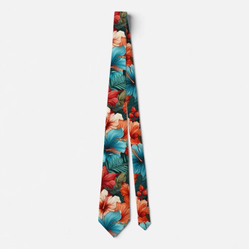 30 Floral Pattern Neck Tie