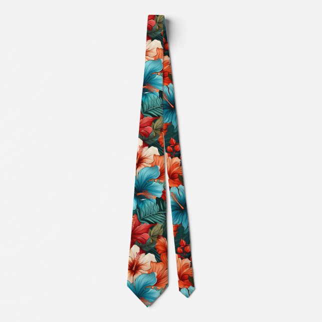 #30 Floral Pattern Neck Tie (Front)