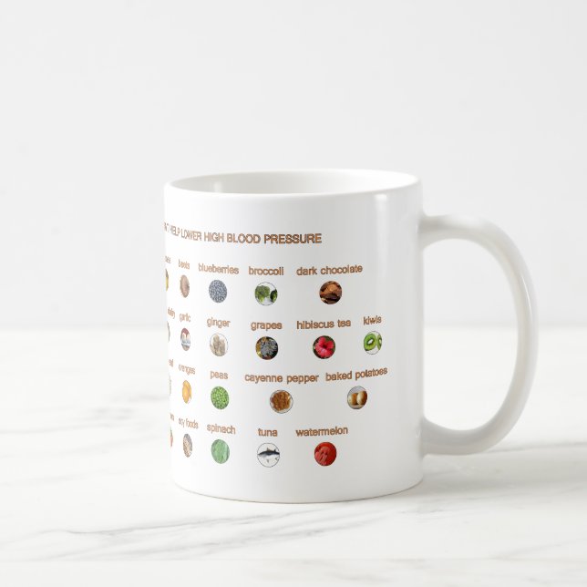 30 Foods lower high blood pressure For Righties Coffee Mug (Right)